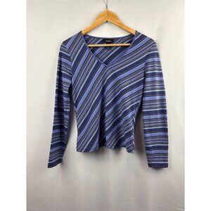 Express Womens Striped Long-Sleeve Top Size M